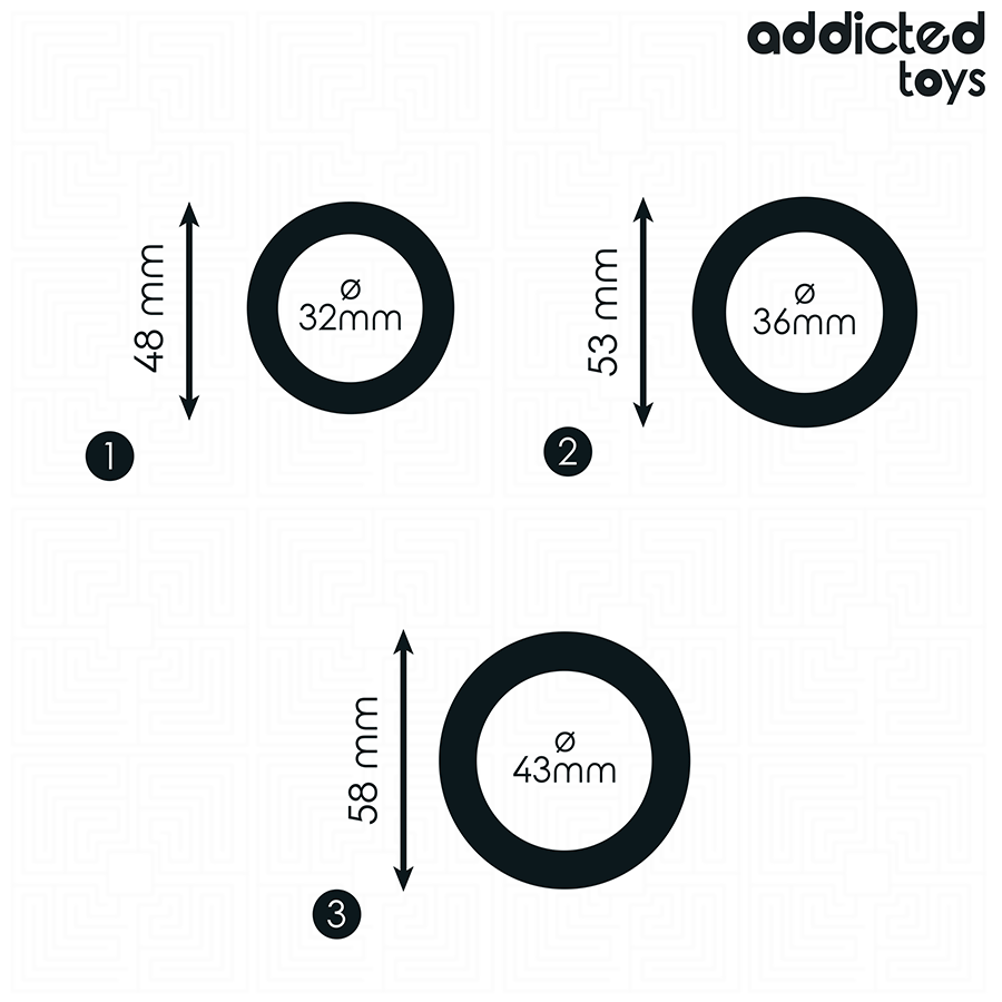ADDICTED TOYS - LOS SILIKONRINGE MODELL 1