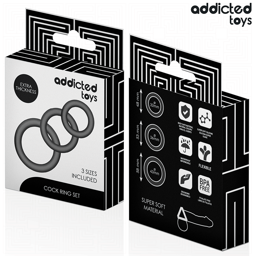 ADDICTED TOYS - LOS SILIKONRINGE MODELL 1