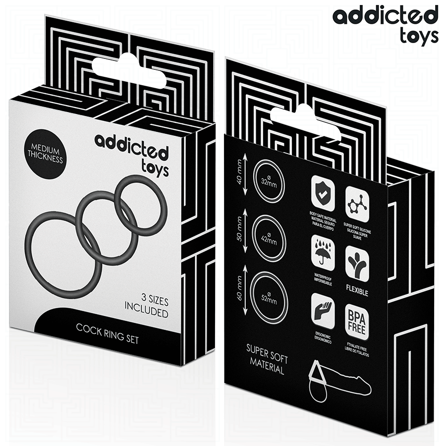 ADDICTED TOYS - SILIKONRING-SET MODELL 2