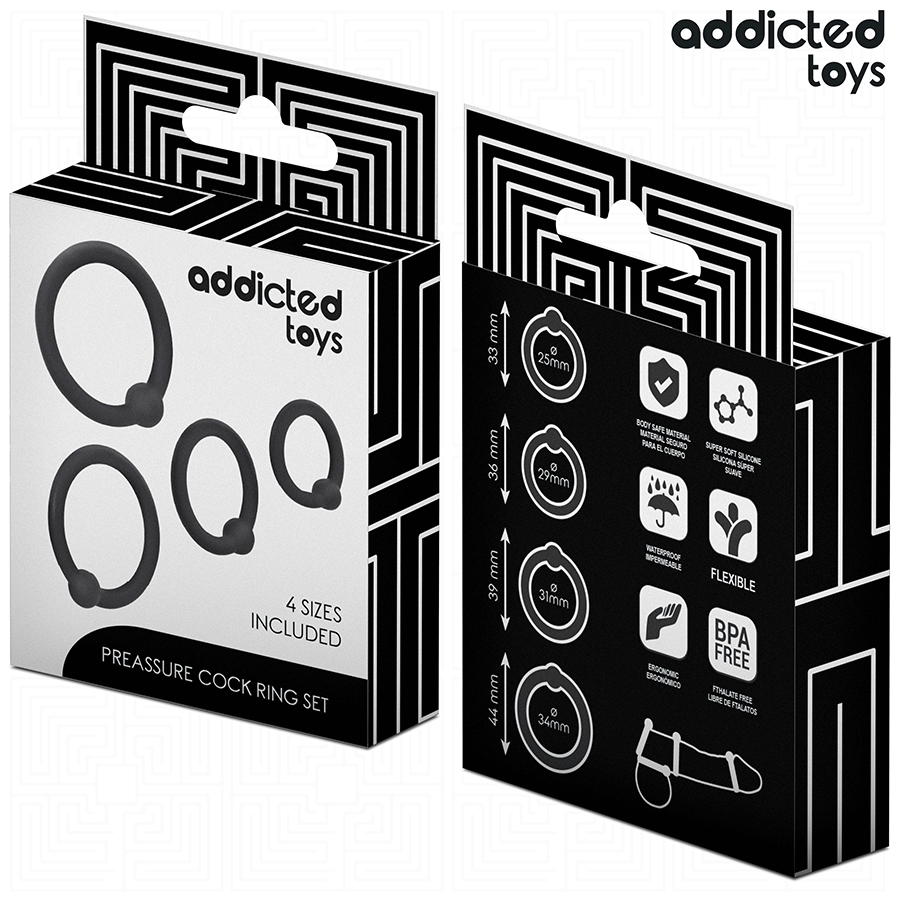 ADDICTED TOYS - DRUCKÖSEN-SET AUS SILIKON