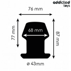 ADDICTED TOYS - PLUG ANAL CREUX EXTRÊME TAILLE M 8,7 CM