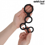 ADDICTED TOYS - ANNEAU PÉNIS AVEC SÉPARATEURS POUR TESTICULES
