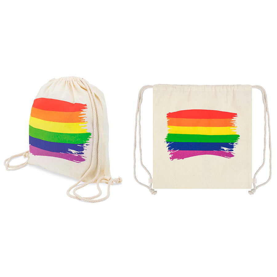 PRIDE - LGBT-FLAGGENRUCKSACK AUS BAUMWOLLE