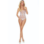 PASSION - BS115 BODYSTOCKING BLANC GRILLE