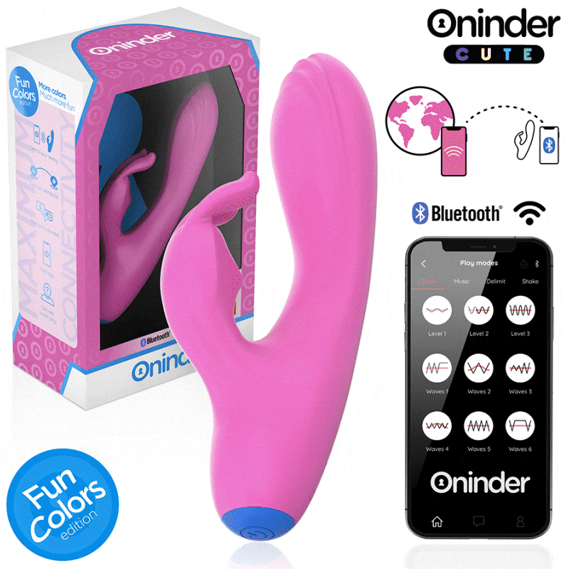 ONINDER CUTE - LOVE BUNNY G-PUNKT-KLITORIS-VIBRATOR - WELTWEITE KOSTENLOSE APP