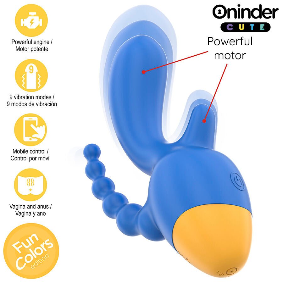 ONINDER CUTE - LOVE 3 SOME TRIPLE VIBRATOR - KOSTENLOSE WELTWEITE APP