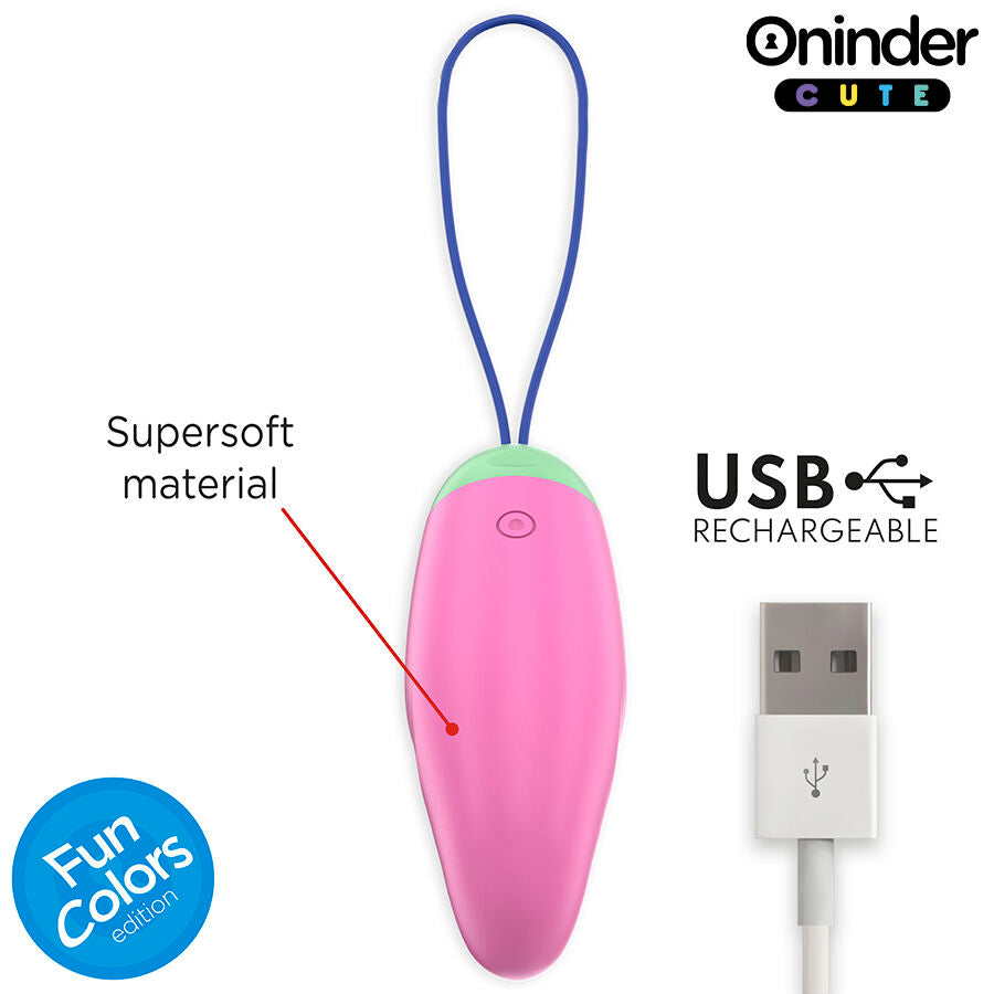 ONINDER CUTE - 360° VIBRIERENDES DREHEI AUS SILIKON - WELTWEIT KOSTENLOSE APP