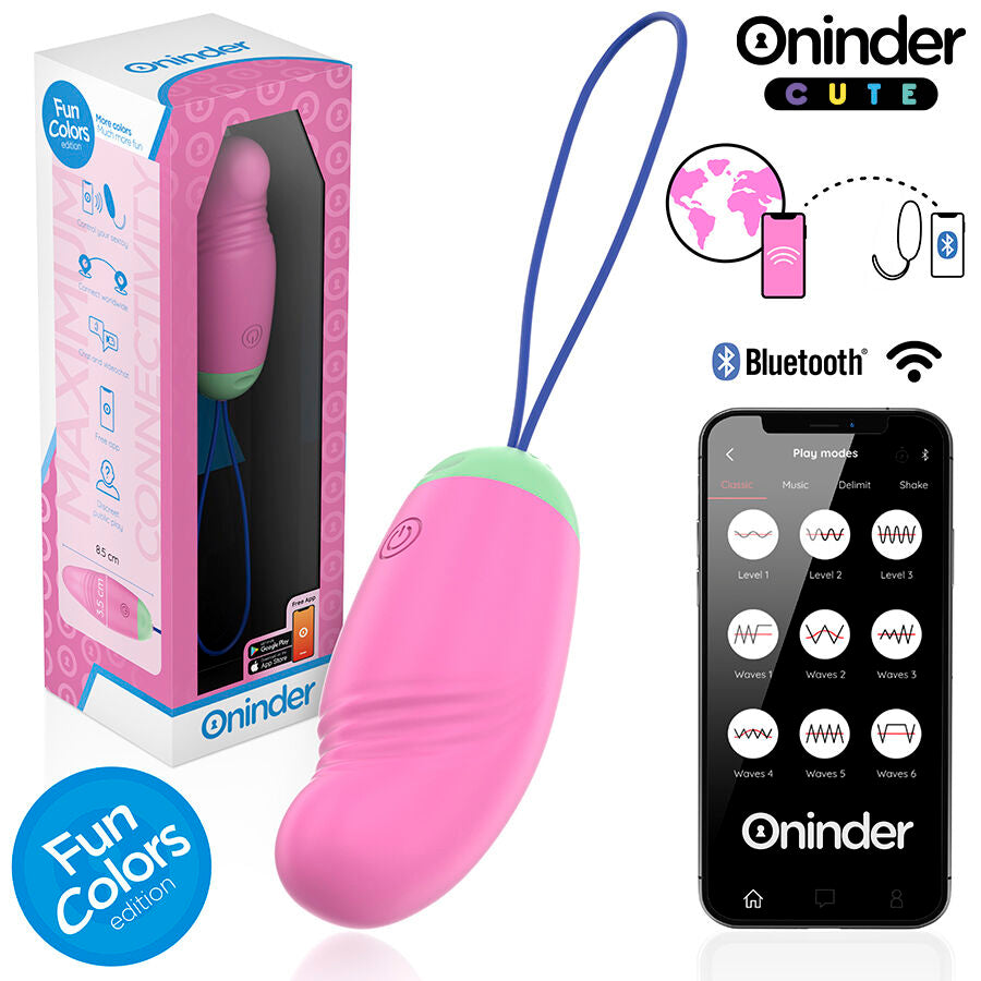 ONINDER CUTE - 360° VIBRIERENDES DREHEI AUS SILIKON - WELTWEIT KOSTENLOSE APP