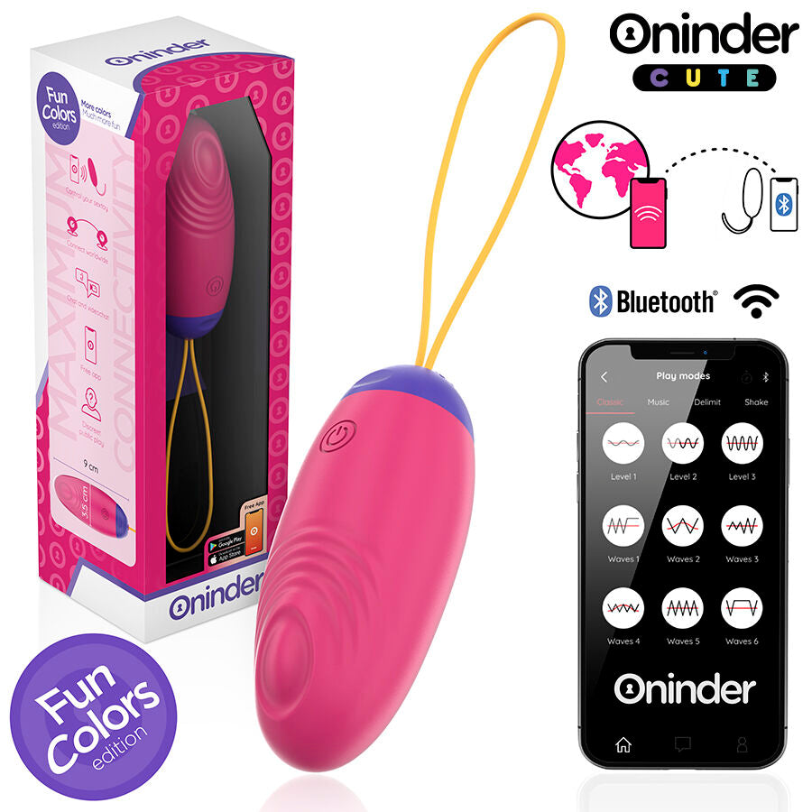 ONINDER CUTE - VIBRATIONS- UND LIEBESWELLEN-SILIKONEI - WELTWEITE KOSTENLOSE APP