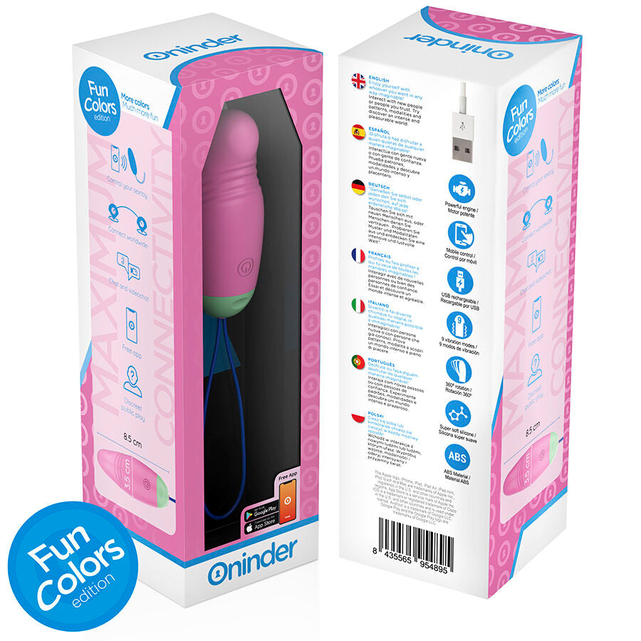 ONINDER CUTE - 360° VIBRIERENDES DREHEI AUS SILIKON - WELTWEIT KOSTENLOSE APP