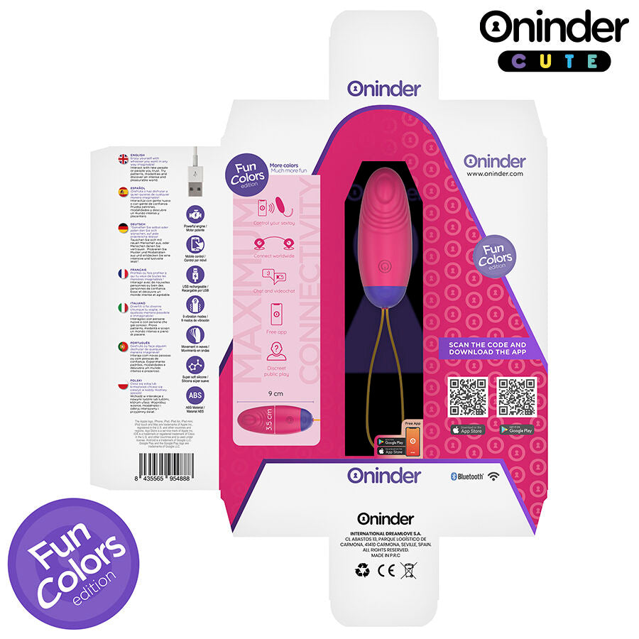 ONINDER CUTE - VIBRATIONS- UND LIEBESWELLEN-SILIKONEI - WELTWEITE KOSTENLOSE APP