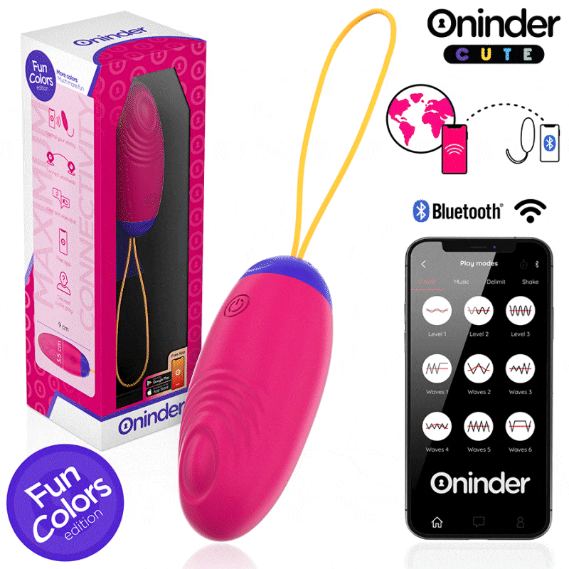 ONINDER CUTE - VIBRATIONS- UND LIEBESWELLEN-SILIKONEI - WELTWEITE KOSTENLOSE APP