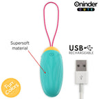 ONINDER CUTE - VIBRIERENDES DREHEI AUS SILIKON MIT EDELSTEIN - WELTWEITE KOSTENLOSE APP