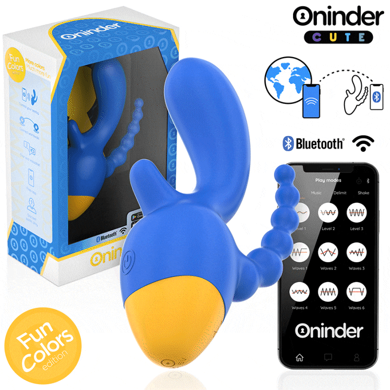ONINDER CUTE - LOVE 3 SOME TRIPLE VIBRATOR - KOSTENLOSE WELTWEITE APP