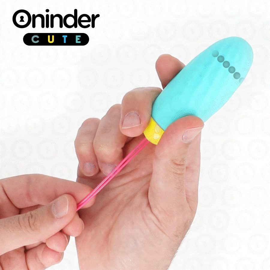 ONINDER CUTE - VIBRIERENDES DREHEI AUS SILIKON MIT EDELSTEIN - WELTWEITE KOSTENLOSE APP