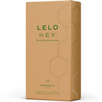 LELO - HEX BOÎTE DE PRÉSERVATIFS BIOLOGIQUES 12 UNITÉS