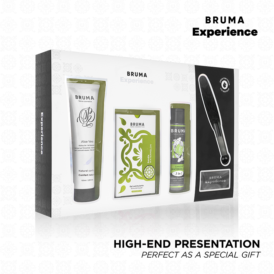 BRUMA XPERIENCE – KIT „SÜSSE WASSERMELONEN-VERSUCHUNG“ MIT ORGASMUSVERSTÄRKER