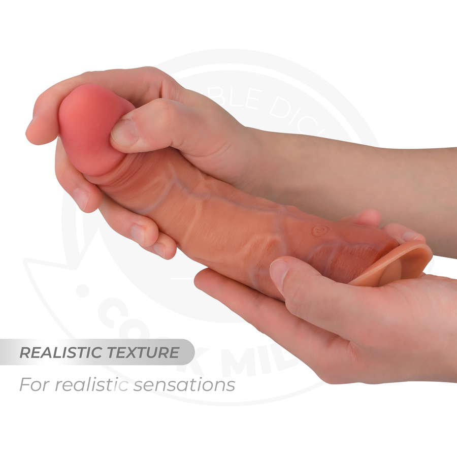 COCK MILLER - REALISTISCHER DILDO MIT SAUGNAPF UND FERNBEDIENBAREN VIBRATIONEN 19,5 CM