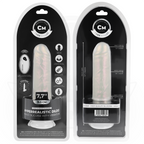 COCK MILLER - DILDO MIT SAUGNAPF, LICHT UND VIBRATION MIT FERNBEDIENUNG WEISS 19,5 CM