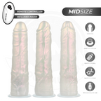 COCK MILLER - DILDO MIT SAUGNAPF, LICHT UND VIBRATION MIT FERNBEDIENUNG WEISS 20,5 CM