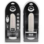 COCK MILLER - DILDO MIT SAUGNAPF, LICHT UND VIBRATION MIT FERNBEDIENUNG WEISS 20,5 CM
