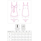 LIVCO CORSETTI FASHION - BABYDOLL HYEONA 1710 + THONG ROSE S