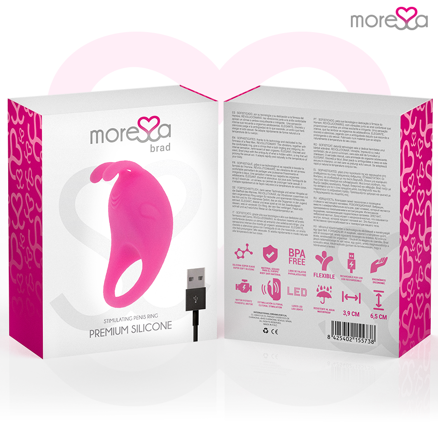 MORESSA - BRAD PREMIUM SILIKON WIEDERAUFLADBAR ROSA