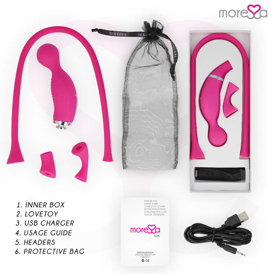 MORESSA - KIRK RECHARGEABLE EN SILICONE PREMIUM