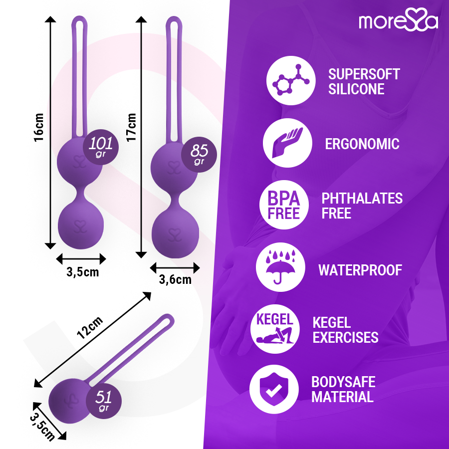 MORESSA - OSIAN SET PREMIUM SILICONE LILAS