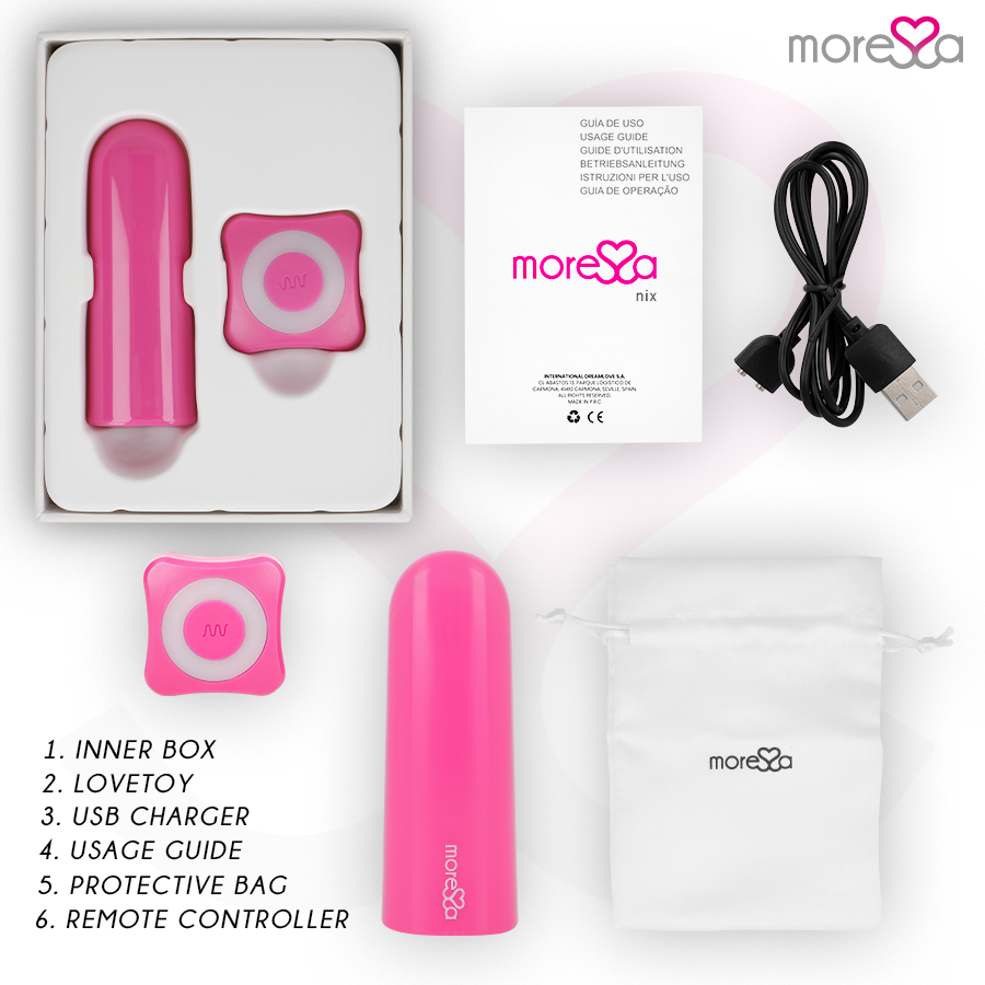 MORESSA - NIX FERNGESTEUERTER VIBRATOR ROSE