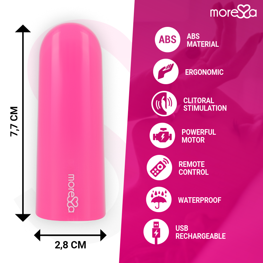 MORESSA - NIX FERNGESTEUERTER VIBRATOR ROSE