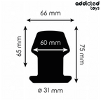 ADDICTED TOYS - PLUG ANAL CREUX EXTRÊME TAILLE S 7,5 CM