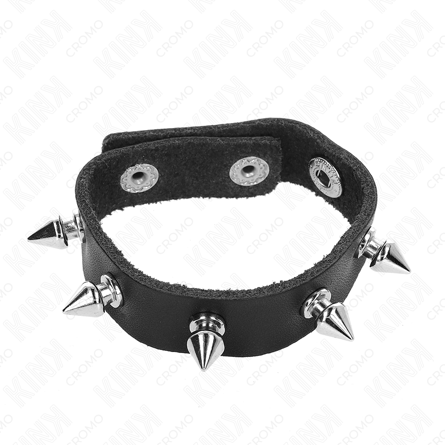 KINK - PENISRING AUS LEDER MIT SPITZEN 21,5 X 1,6 CM