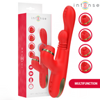INTENSE - MULTIFUNKTIONALER KLITORISSTIMULATOR KATY 4 AUSTAUSCHBARE KÖPFE ROT