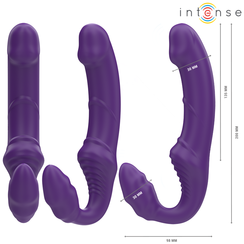 INTENSE - JILL DOPPELVIBRATOR 20 CM VIOLETT FERNBEDIENUNG