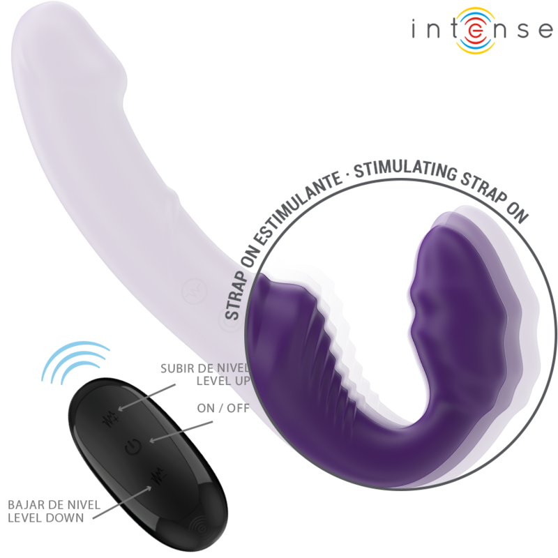 INTENSE - JILL DOPPELVIBRATOR 20 CM VIOLETT FERNBEDIENUNG