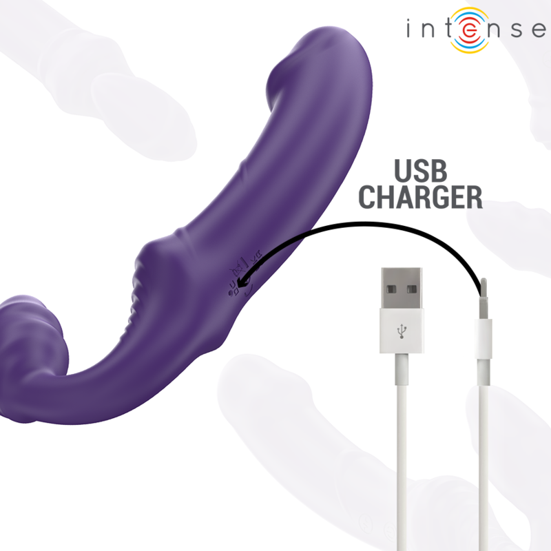 INTENSE - JILL DOPPELVIBRATOR 20 CM VIOLETT FERNBEDIENUNG