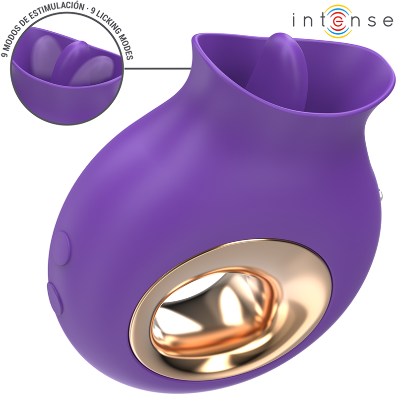 INTENSE - TULI KLITORISSTIMULATOR 9 VIBRATIONS & 9 OSZILLATIONEN VIOLETT