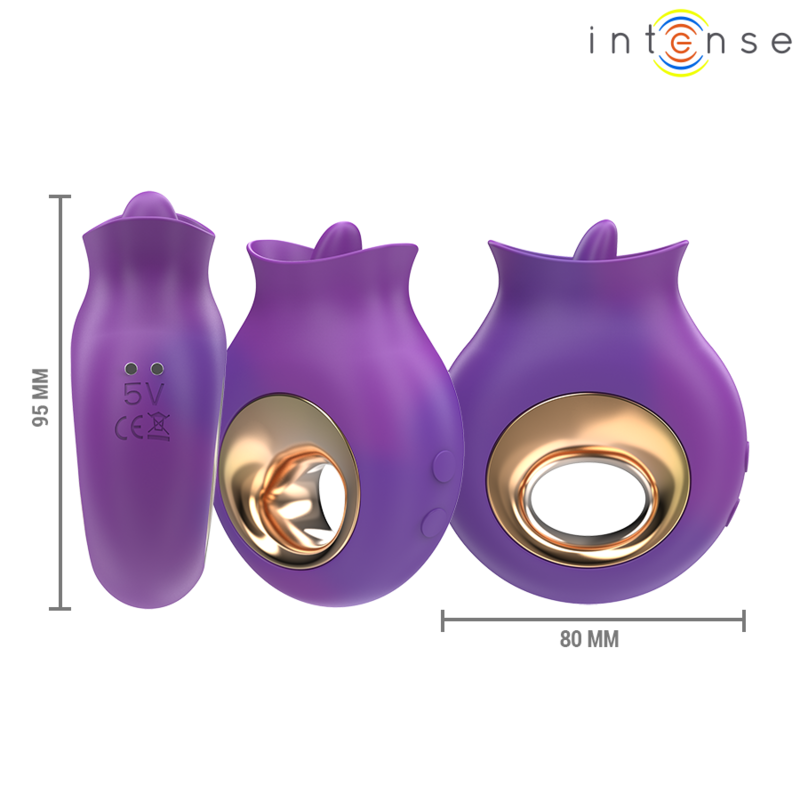 INTENSE - TULI KLITORISSTIMULATOR 9 VIBRATIONS & 9 OSZILLATIONEN VIOLETT