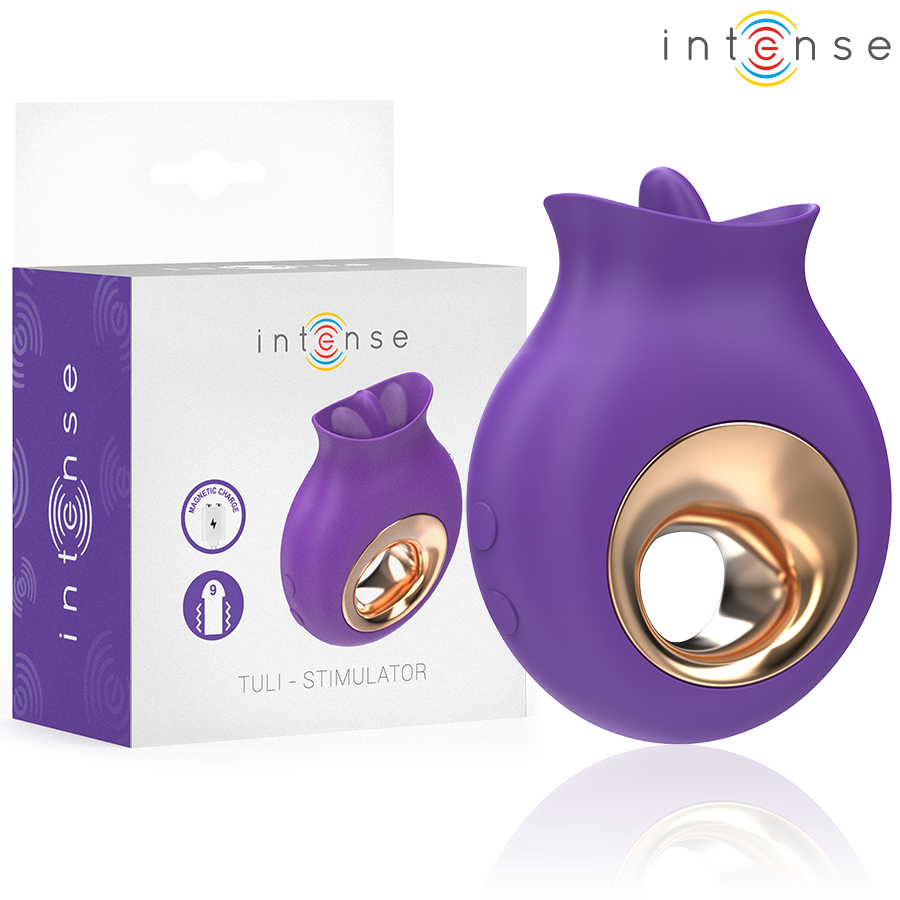 INTENSE - TULI KLITORISSTIMULATOR 9 VIBRATIONS & 9 OSZILLATIONEN VIOLETT