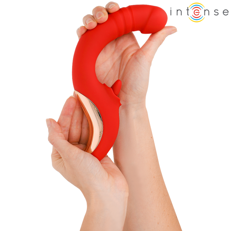 INTENSE - U-FÖRMIGER VIBRATOR UND STIMULATOR PAULINA ROT