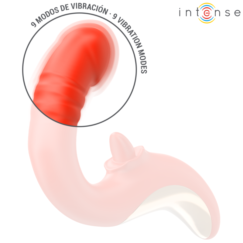 INTENSE - U-FÖRMIGER VIBRATOR UND STIMULATOR PAULINA ROT