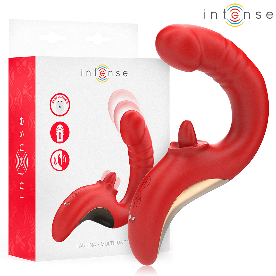 INTENSE - U-FÖRMIGER VIBRATOR UND STIMULATOR PAULINA ROT