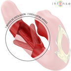 INTENSE - NATHY DOPPELVIBRATOR MIT STIMULIERENDEM UND MULTIFUNKTIONALEM MUND ROT