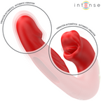 INTENSE - NATHY DOPPELVIBRATOR MIT STIMULIERENDEM UND MULTIFUNKTIONALEM MUND ROT