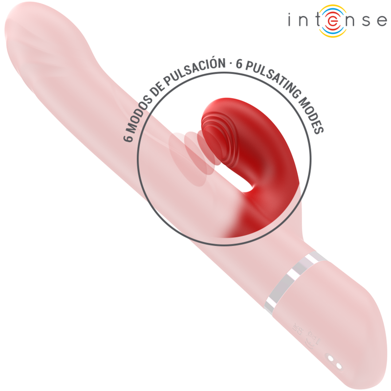 INTENSE - LELE MULTIFUNKTIONS-VIBRATOR ROTIEREND & OSZILLIEREND & STIMULIEREND ROT