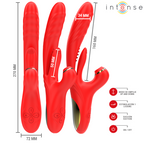 INTENSIV - KAROL MULTIFUNKTIONSVIBRATOR DRÜCKENDE & STIMULIERENDE & PULSIERENDE WELLEN ROT