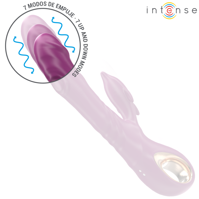 INTENSE - VIOLETTER DELFIN-MULTIFUNKTIONSVIBRATOR MIT STIMULIERENDER ZUNGE