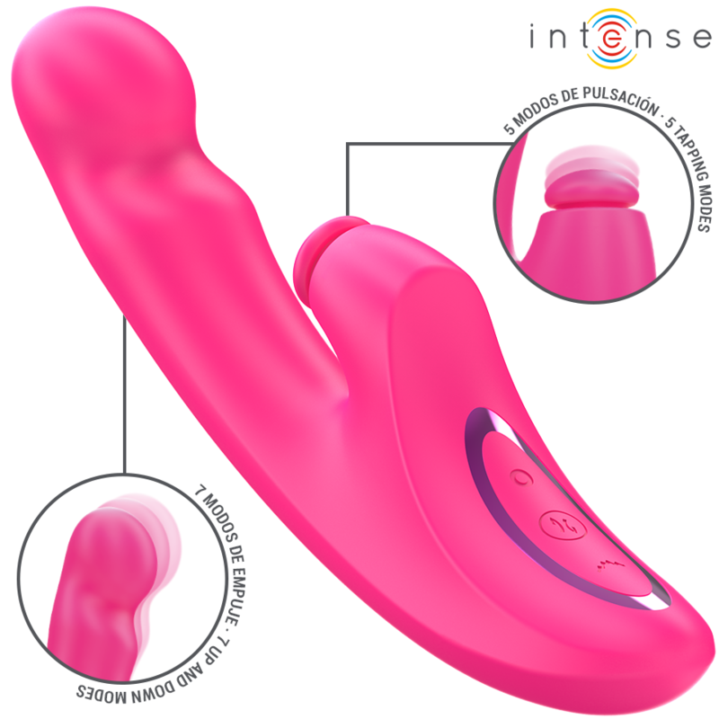 INTENSE - EMI VIBRATOR 13,5 CM MULTIFUNKTION 3-IN-1 10 VIBRATIONEN ROSA