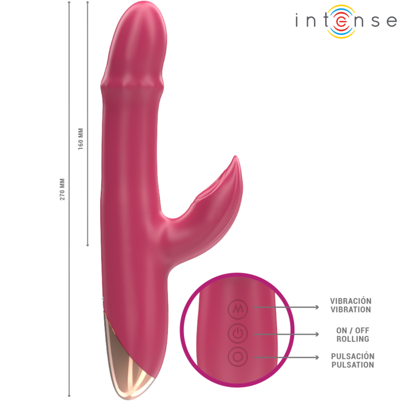 INTENSE - CHLOE VIBRATOR MULTIFUNKTION 3-IN-1 ROT